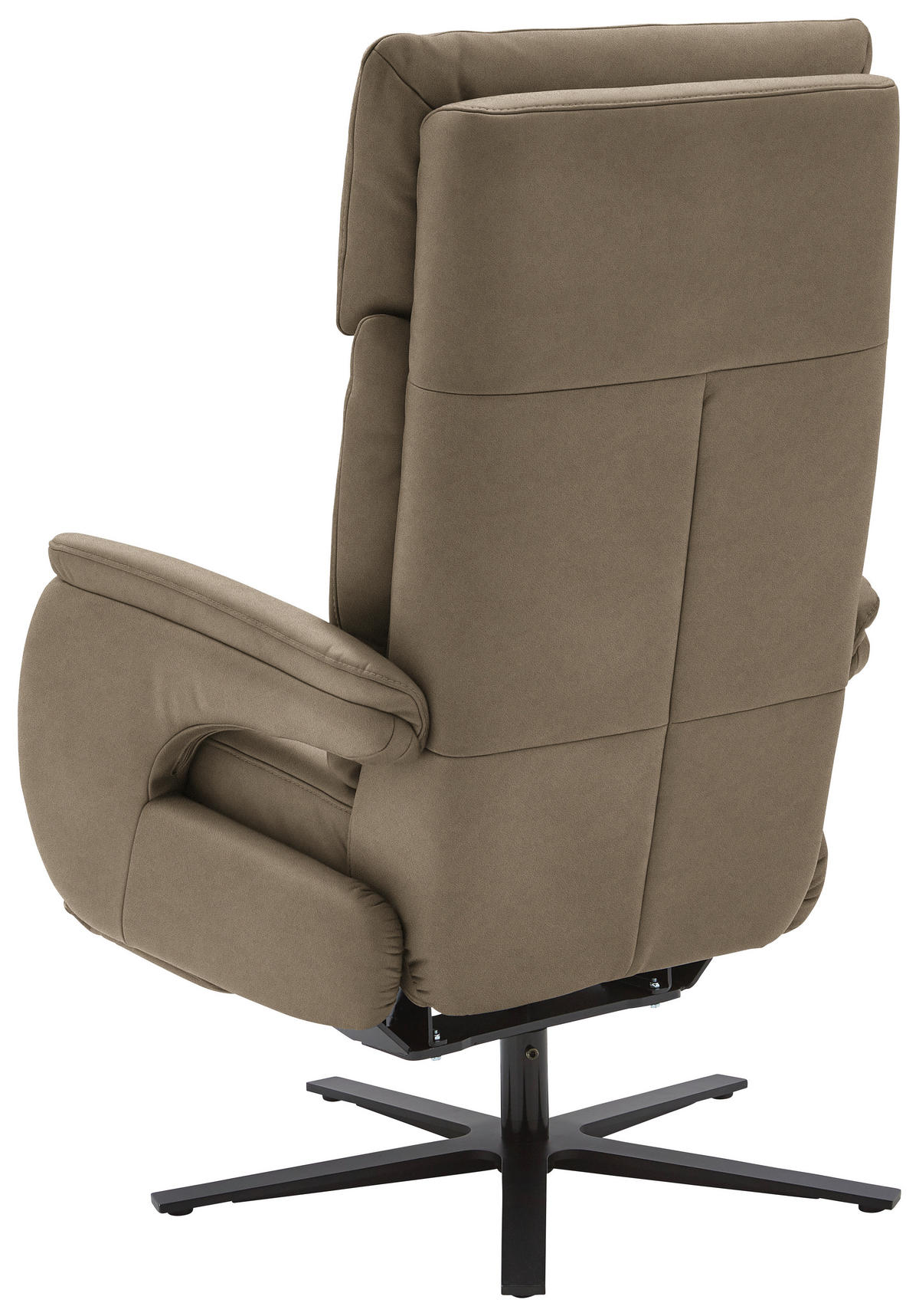 RELAXSESSEL in Leder Hellbraun  - Hellbraun/Schwarz, Design, Leder/Metall (70/117/85cm) - Dieter Knoll