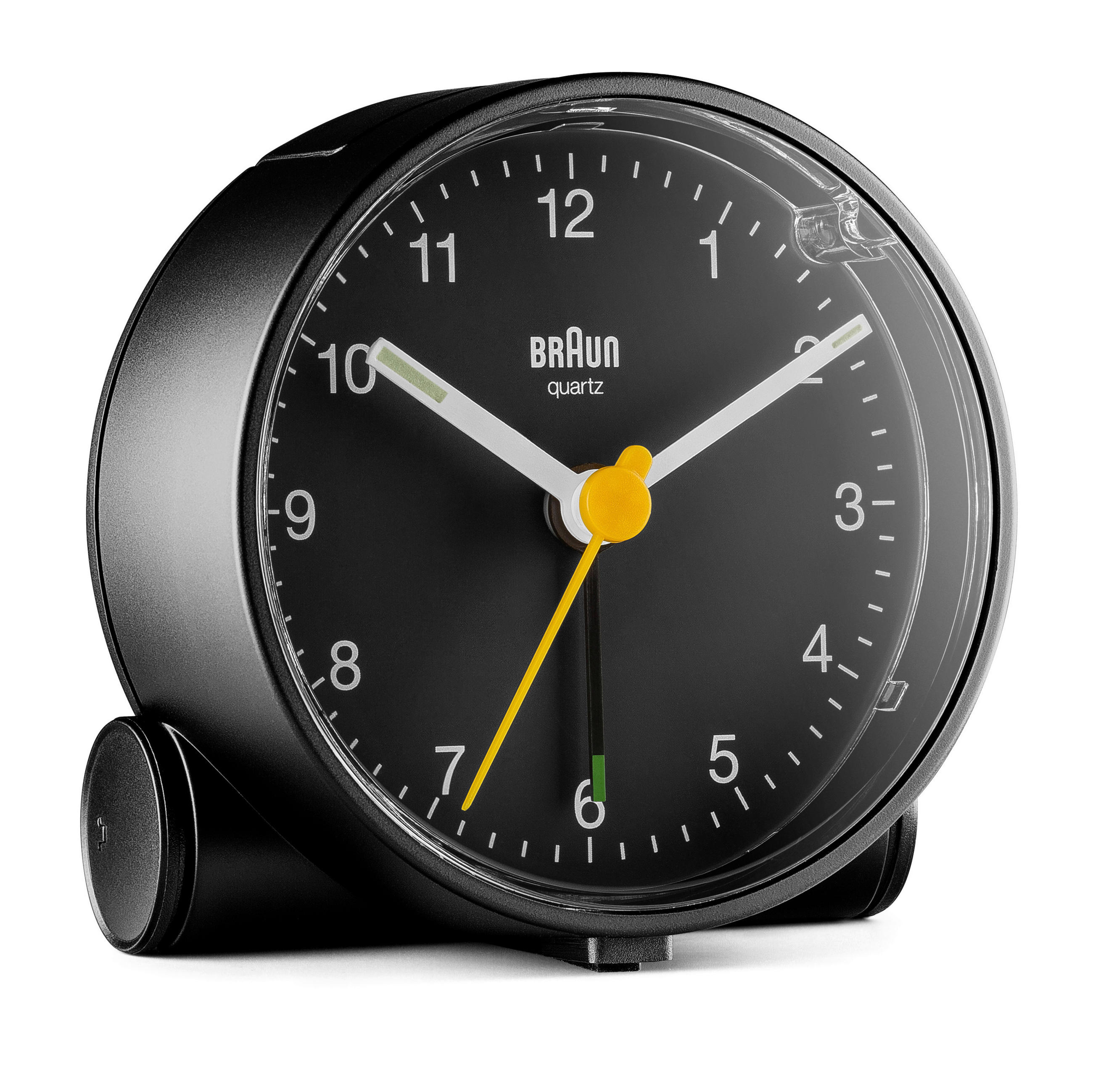 WECKER Quarzwecker Schwarz  - Schwarz, Basics, Kunststoff (6,8cm) - Braun