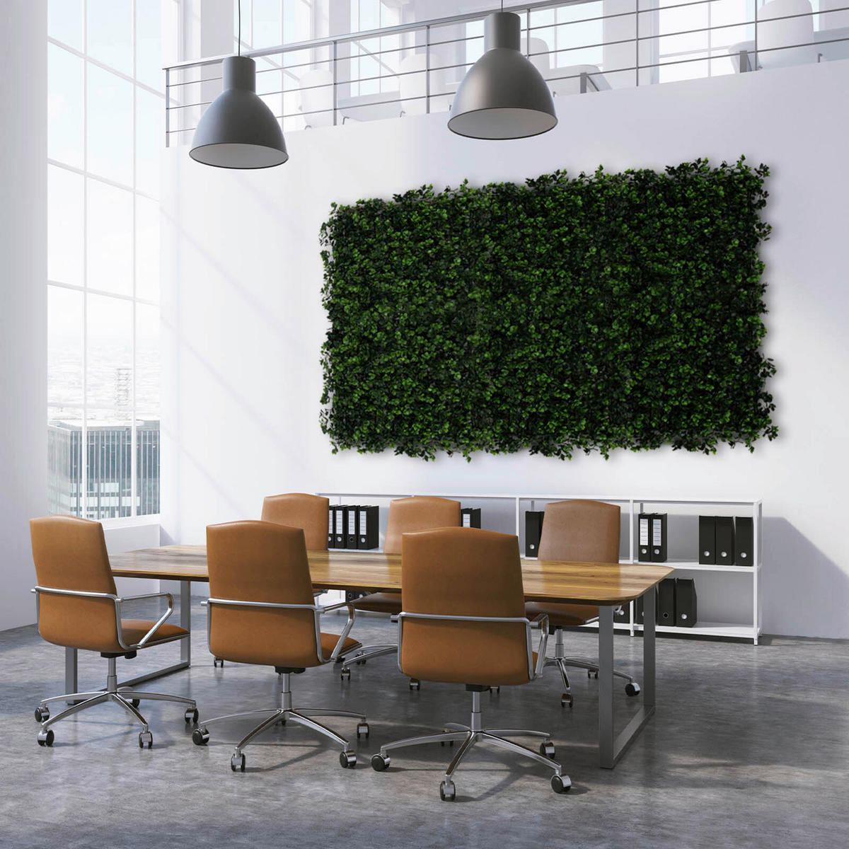Wandverkleidung Pflanzenwand  Kunststoff  - Waldgrün, Trend, Kunststoff (50/50cm) - Floordirekt
