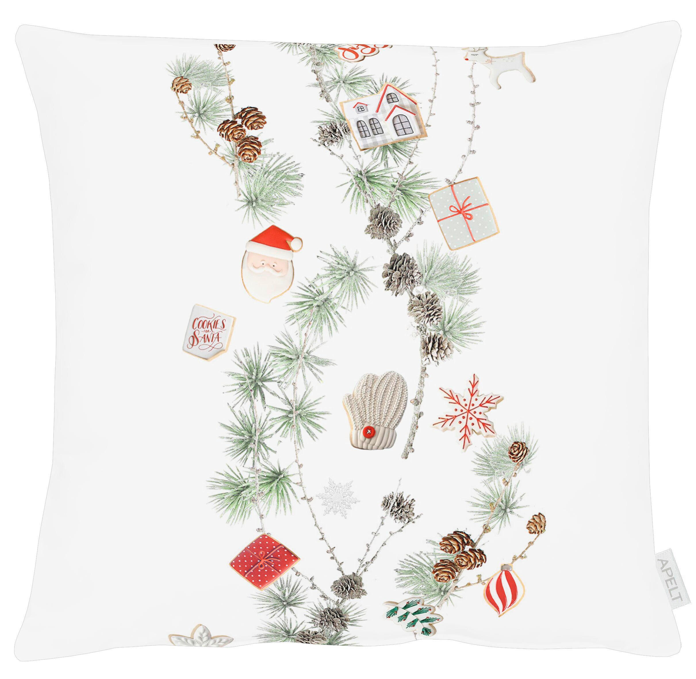KISSENHÜLLE 49/49 cm  - Rot/Weiß, Design, Textil (49/49cm) - Apelt