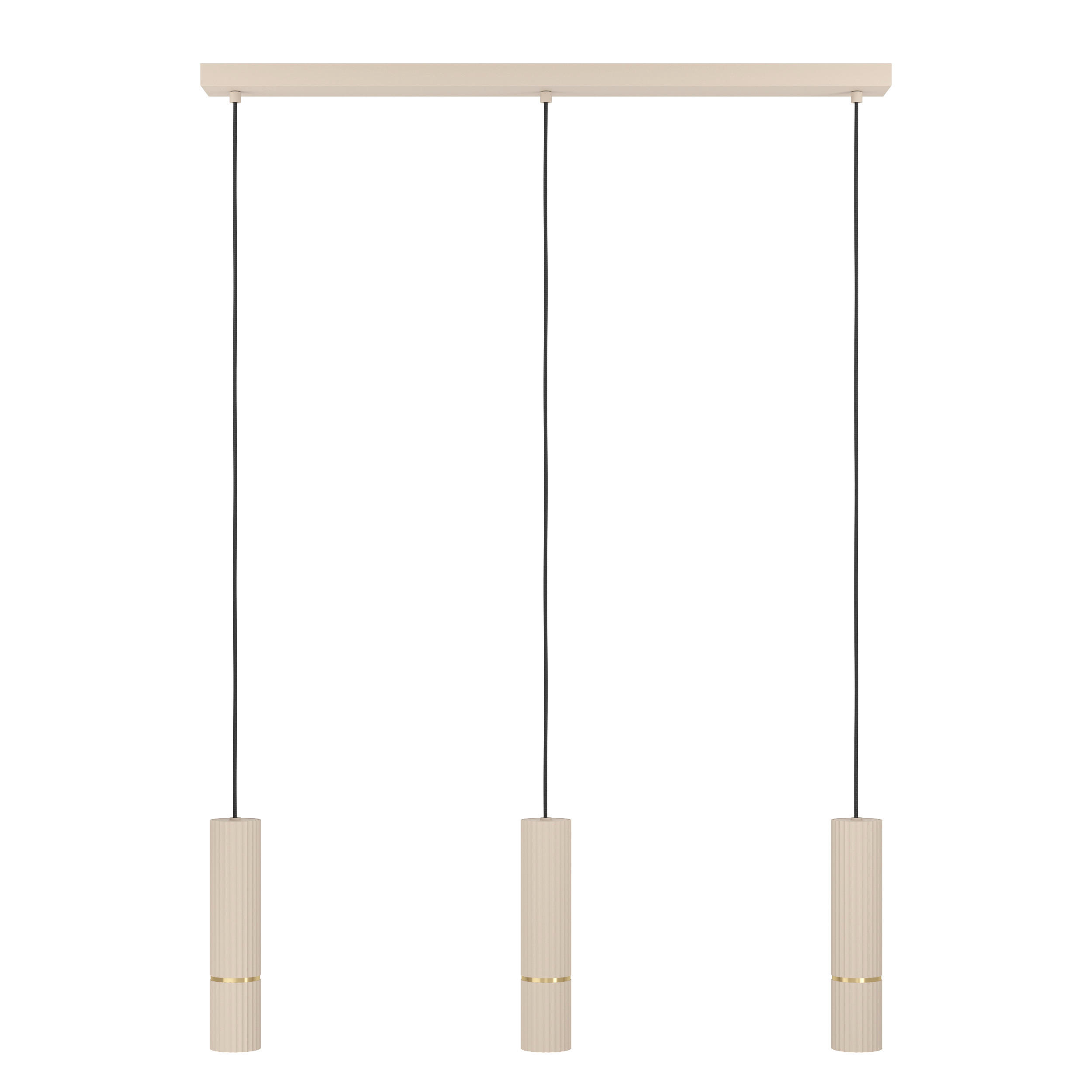 HÄNGELEUCHTE 110/9/150 cm    - Sandfarben/Schwarz, Design, Metall (110/9/150cm) - Eglo