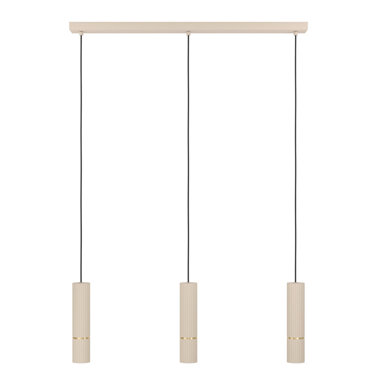 HÄNGELEUCHTE 110/9/150 cm    - Sandfarben/Schwarz, Design, Metall (110/9/150cm) - Eglo
