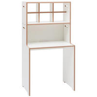 SCHREIBTISCH 76/50/145,3 cm  in Weiß, Buchefarben  - Buchefarben/Weiß, MODERN, Holzwerkstoff (76/50/145,3cm) - Tojo