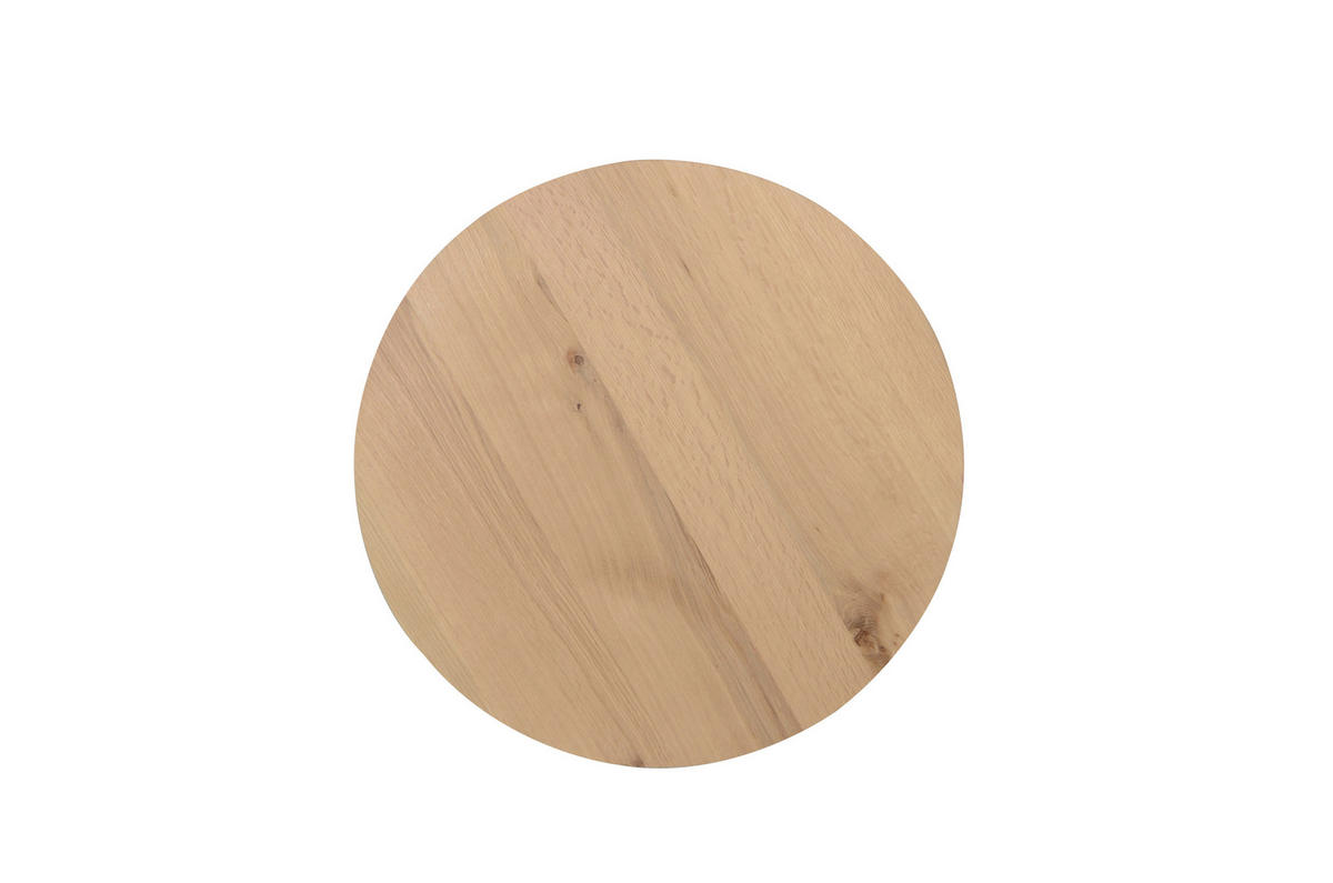 COUCHTISCHSET in Holz, Metall, Holzwerkstoff 70/70/42 cm  - Eichefarben/Schwarz, Konventionell, Holz/Holzwerkstoff (70/70/42cm) - Stylife