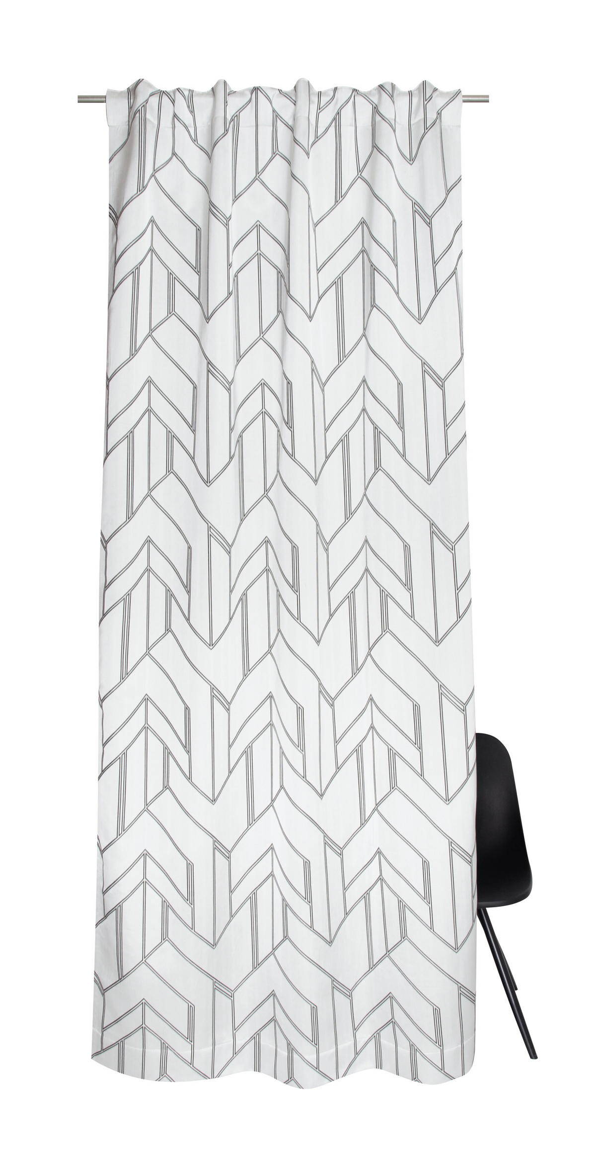 FERTIGVORHANG  blickdicht  130/250 cm   - Creme/Grau, Basics, Textil (130/250cm) - Schöner Wohnen