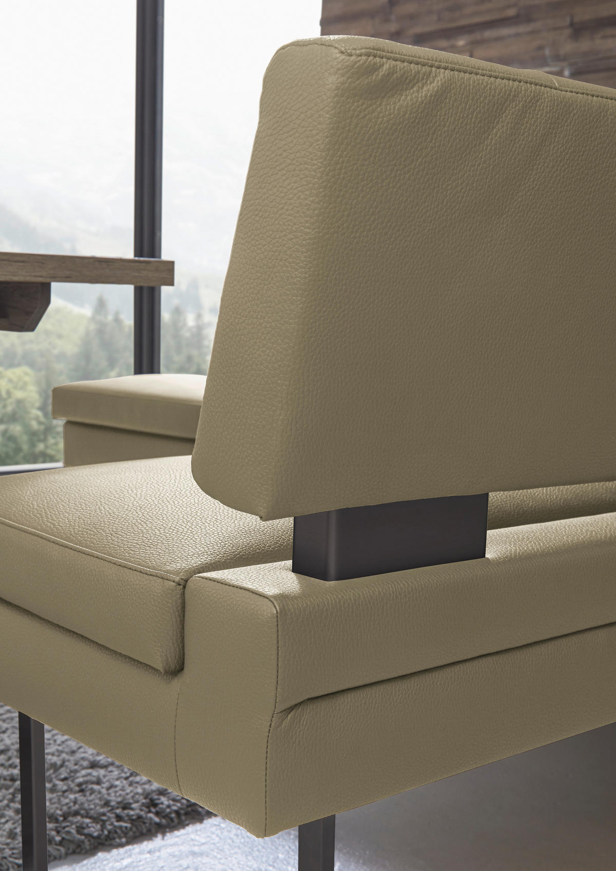 ECKBANK 200/158 cm Mikrofaser Grün   - Schwarz/Grün, Design, Textil/Metall (200/158cm) - Dieter Knoll
