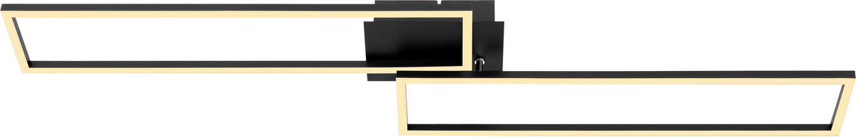 PLAFONIERĂ CU LED - negru, Trend, plastic/metal (110/25/8cm) - Novel