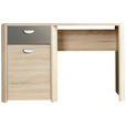 SCHREIBTISCH 130/58/74 cm Anthrazit, Sonoma Eiche  - Eichefarben/Anthrazit, Basics, Holzwerkstoff (130/58/74cm) - Carryhome