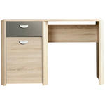 SCHREIBTISCH 130/58/74 cm Anthrazit, Sonoma Eiche  - Eichefarben/Anthrazit, Basics, Holzwerkstoff (130/58/74cm) - Carryhome