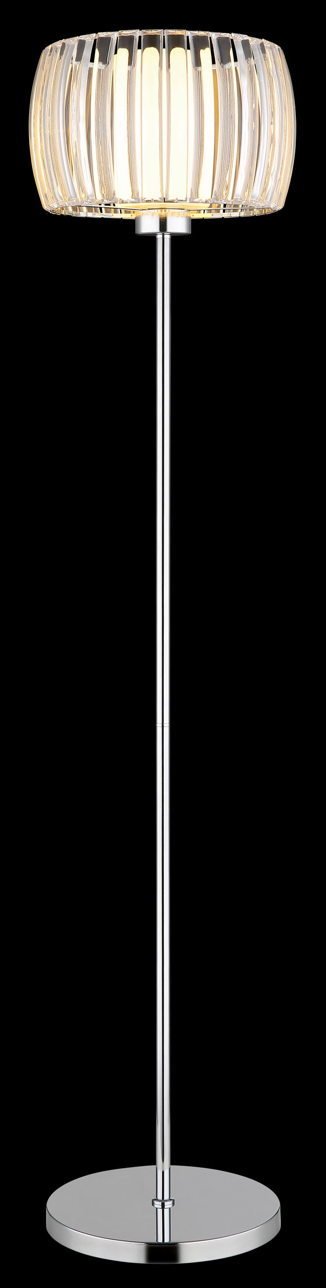 STEHLEUCHTE 32,5/150 cm    - Klar/Opal, Design, Glas/Kunststoff (32,5/150cm) - Globo