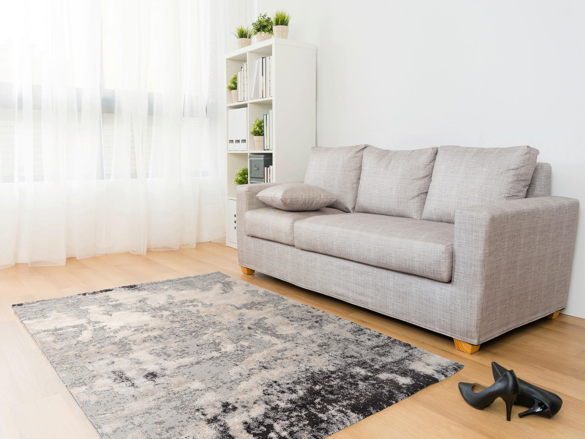 WEBTEPPICH 240/340 cm Timeline Hellgrau  - Hellgrau, Design, Textil (240/340cm) - Novel