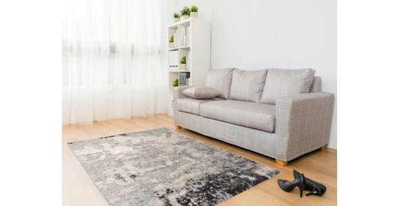VINTAGE-TEPPICH 160/230 cm Timeline Hellgrau - Hellgrau, Design, Textil (160/230cm) - Novel