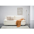 SCHLAFSOFA  in Cord Creme  - Chromfarben/Creme, Design, Textil/Metall (200/78/90cm) - Venda