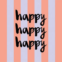 SERVIETTE  17.5/17.5 cm   - Multicolor, Basics, Papier (17.5/17.5cm) - PPD