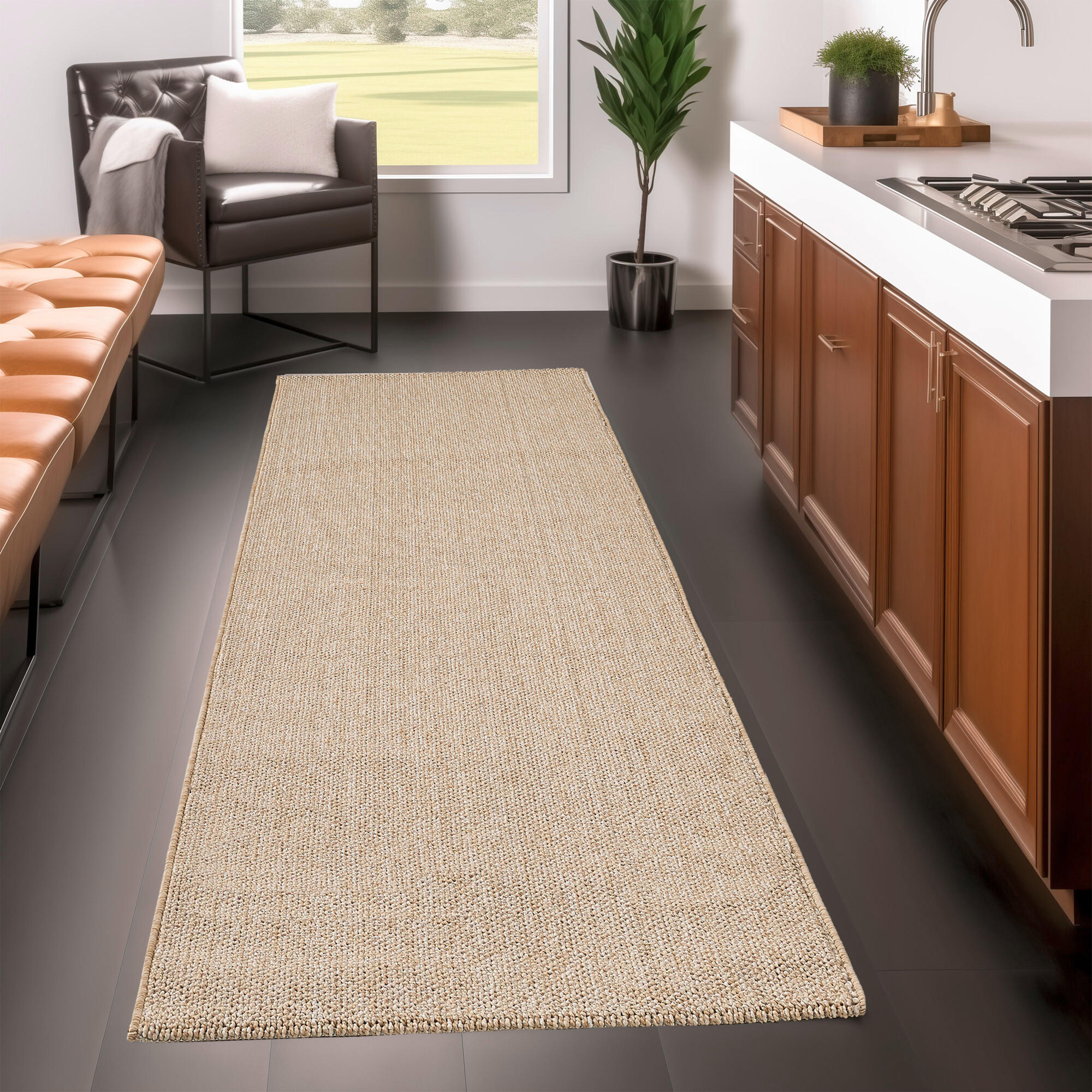 LÄUFER 80/250 cm LOOM Beige  - Beige, Basics, Textil (80/250cm) - Novel