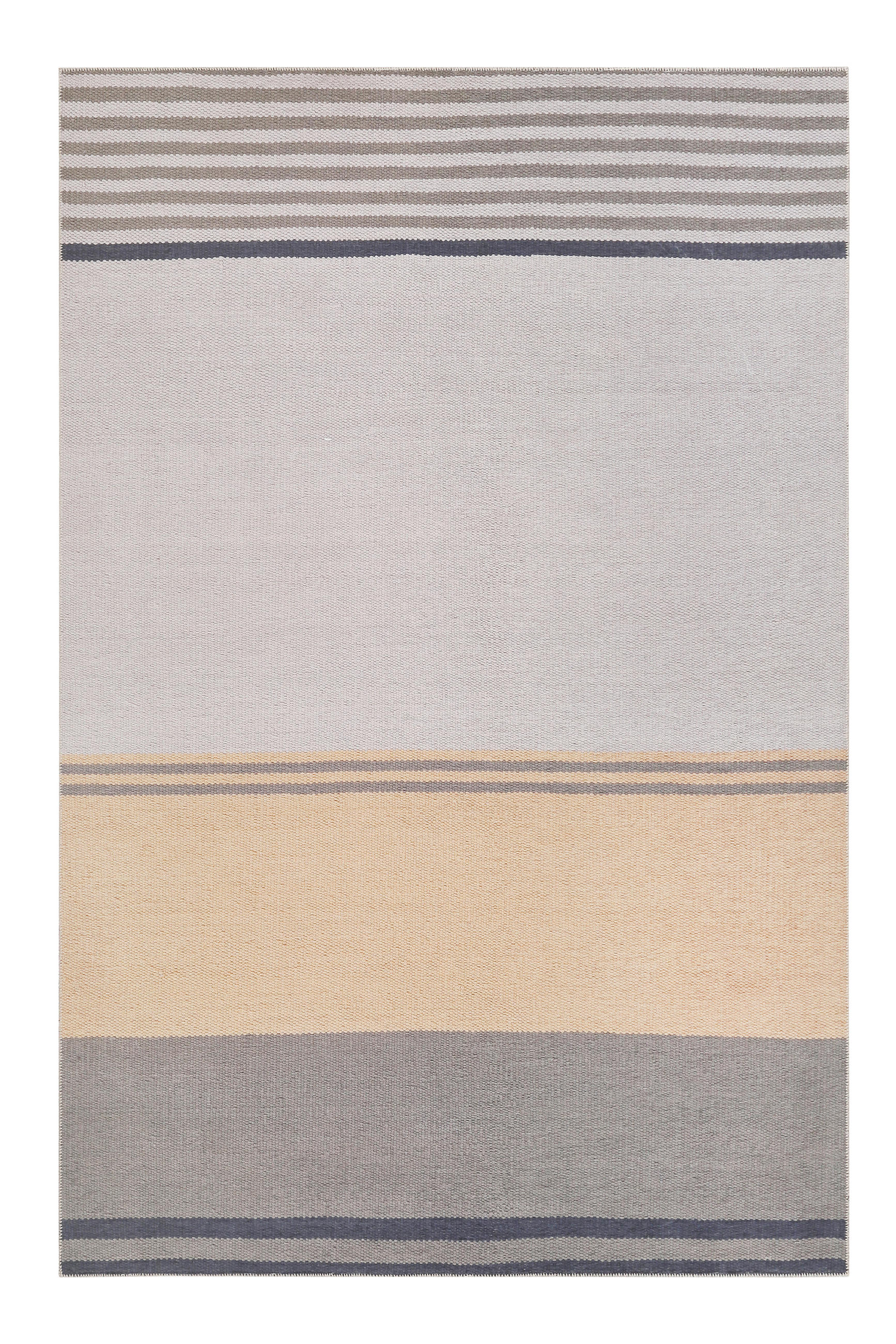 FLACHWEBETEPPICH 130/190 cm Camps Bay Braun, Grau, Orange  - Braun/Orange, KONVENTIONELL, Textil (130/190cm) - Esprit