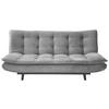 ZOFA S POSTELJNO FUNKCIJO,  svetlo siva kovina, tekstil  - črna/svetlo siva, Design, kovina/tekstil (194/90/100cm) - Ti'me