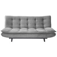 ZOFA S POSTELJNO FUNKCIJO,  svetlo siva kovina, tekstil  - črna/svetlo siva, Design, kovina/tekstil (194/90/100cm) - Ti'me