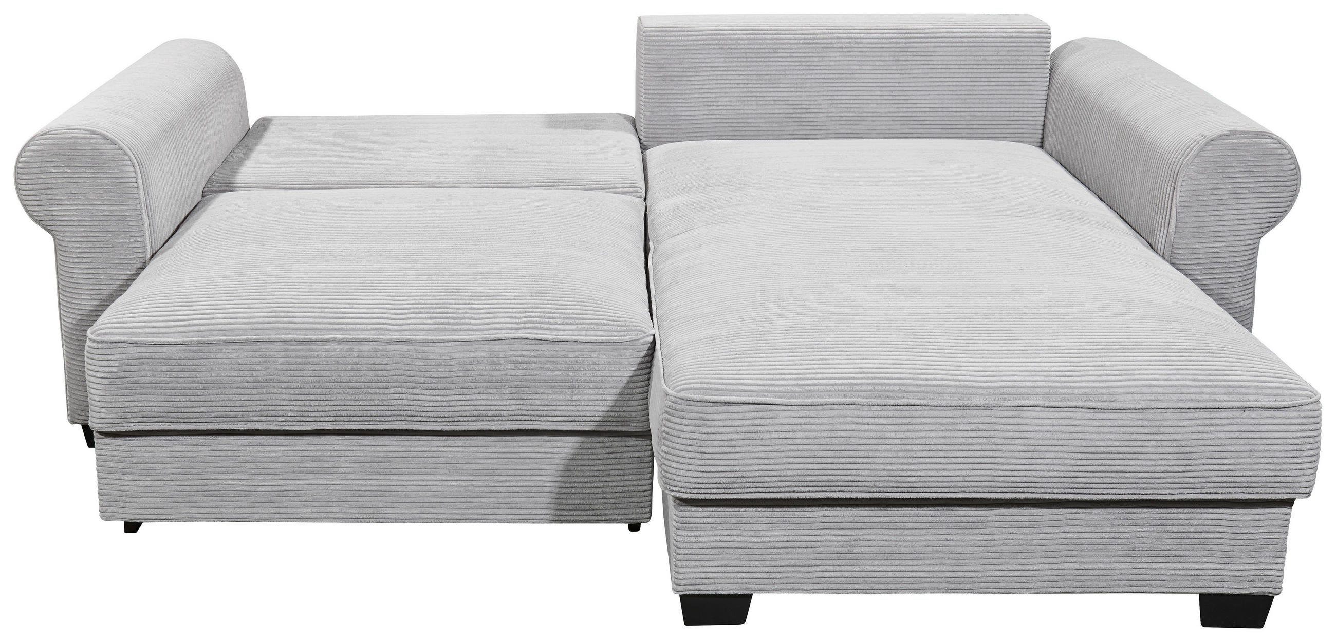 Thumbnail - Mid.you Ecksofa, Grau, Textil, L-Form, einmalig seitenverkehrt montierbar, 255x92x185 cm, Schlafen auf Sitzhöhe, Rücken ...