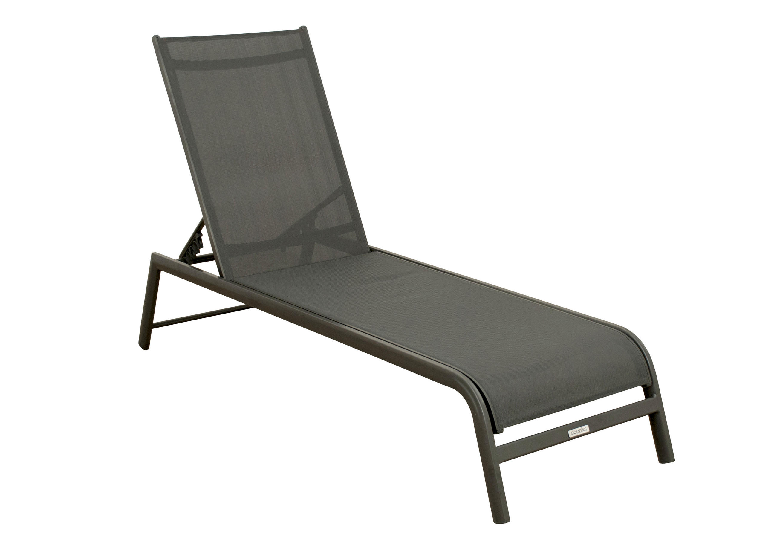 ZÁHRADNÉ LEŽADLO, antracitová - antracitová, Basics, kov/textil (112/60/33cm) - Doppler