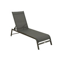 ZÁHRADNÉ LEŽADLO, antracitová - antracitová, Basics, kov/textil (112/60/33cm) - Doppler