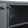 SIDEBOARD 180/75/41 cm  in Anthrazit, Schwarz  - Anthrazit/Schwarz, MODERN, Holzwerkstoff/Metall (180/75/41cm) - Novel