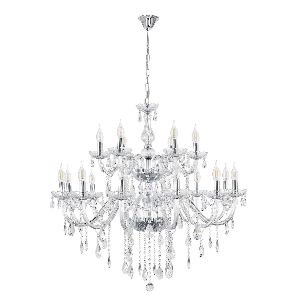 TAKKRONA Cristallo 92/92/125 cm  - transparent, Klassisk, metall (92/92/125cm)