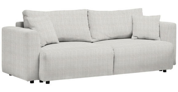 SCHLAFSOFA Cord Beige Zierkissen, Rückenkissen, Bettkasten, Schlaffunktion, Rücken echt  - Beige/Schwarz, Design, Kunststoff/Textil (250/92/105cm) - Carryhome
