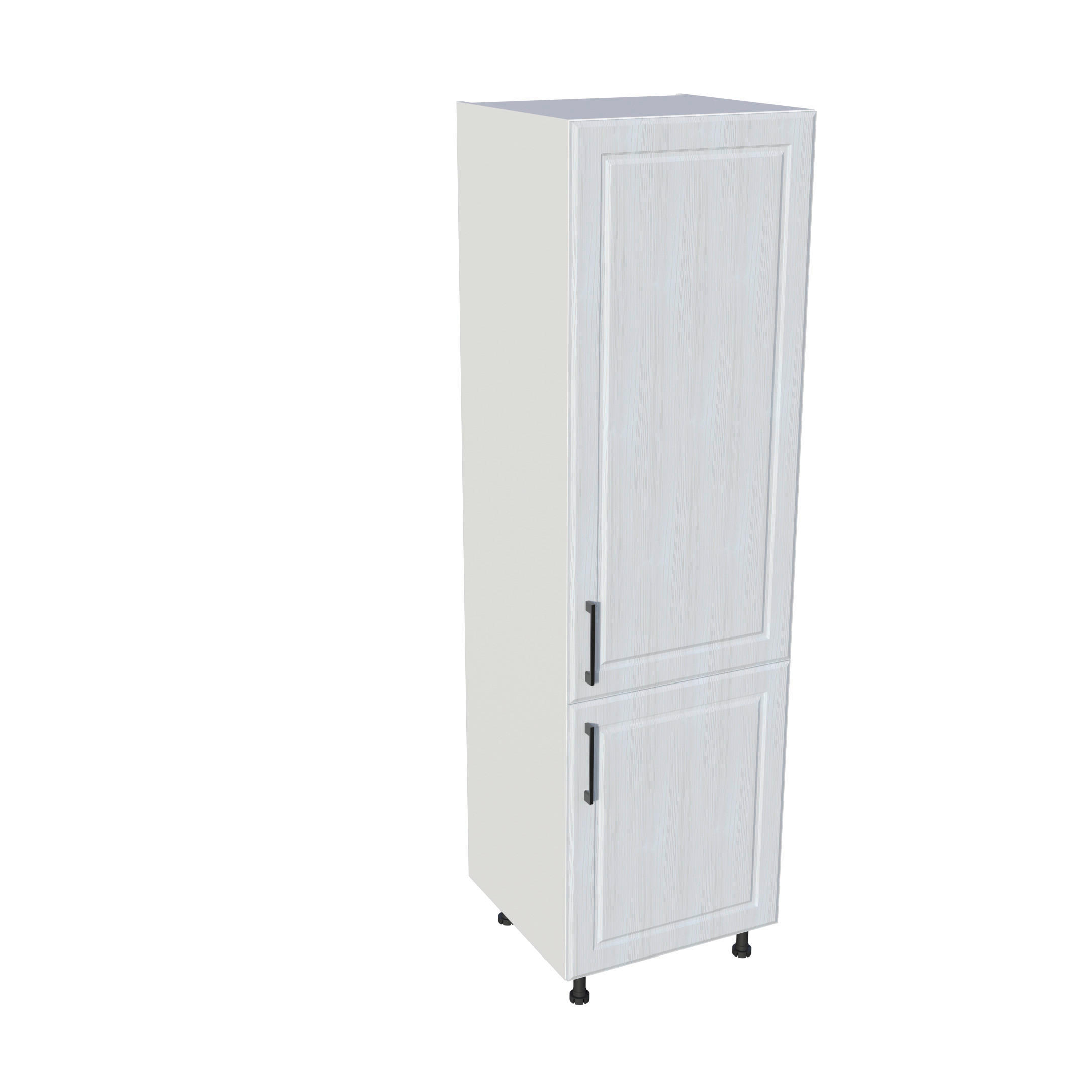 SZEKRÉNY BEÉPÍTHETŐ GÉPEKHEZ - fehér, Basics, faalapú anyag (60/210/56cm) - Carryhome