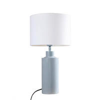 TISCHLEUCHTE  - Blaugrau, KONVENTIONELL, Metall (55cm) - PR Home