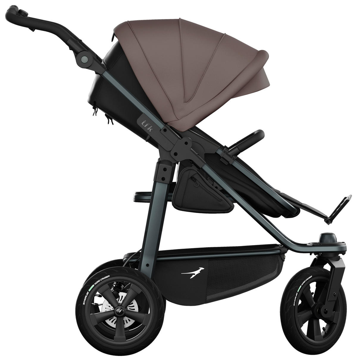 KOMBIKINDERWAGEN  - Anthrazit, Basics, Metall (57/111/120cm) - TFK