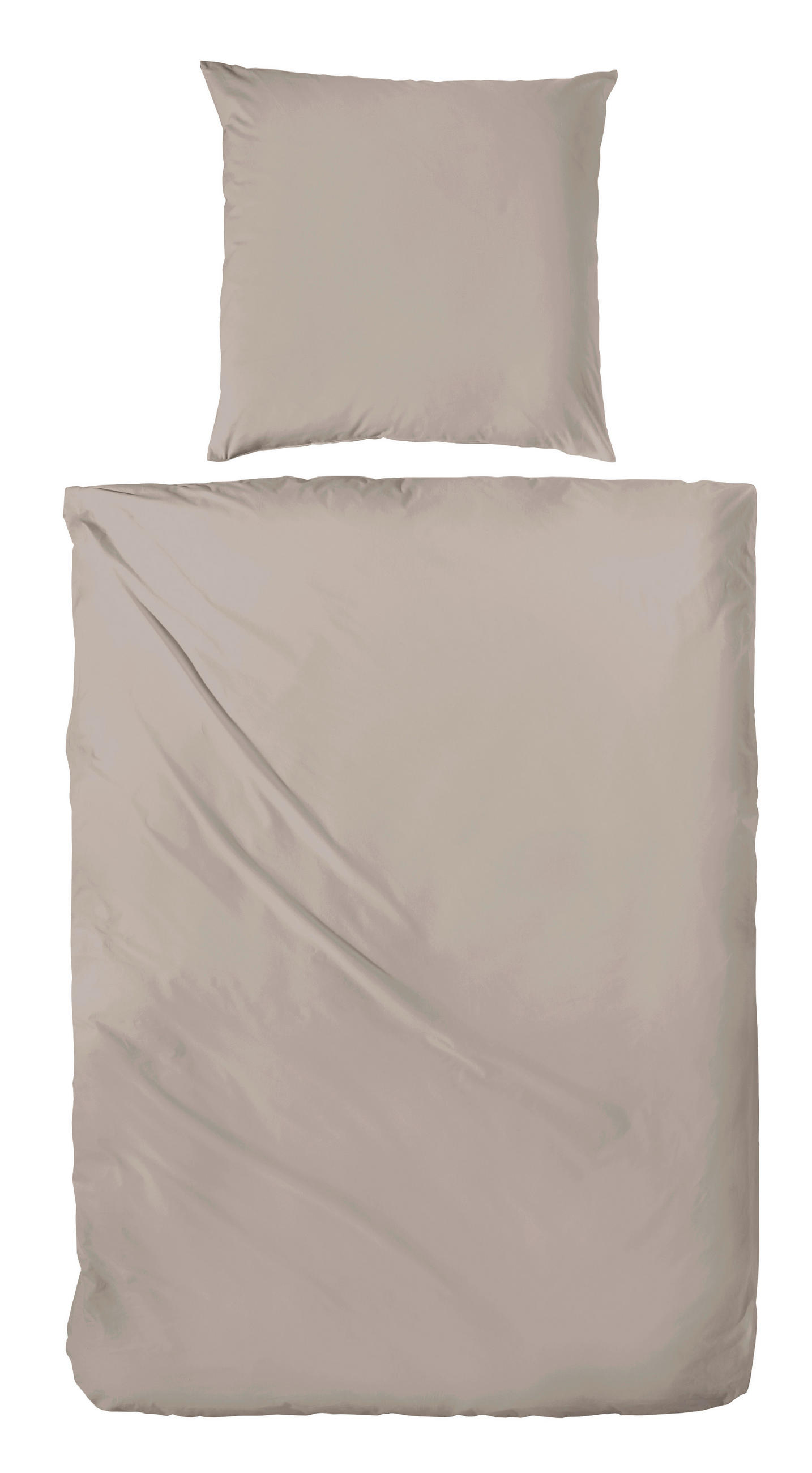 BETTWÄSCHE 135/200 cm Flanell  - Naturfarben, Basics, Textil (135/200cm)