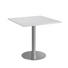 KONFERENZTISCH - Chromfarben/Weiß, KONVENTIONELL, Holzwerkstoff/Metall (80/75,5/80cm) KONFERENZTISCH - Chromfarben/Weiß, KONVENTIONELL, Holzwerkstoff/Metall (80/75,5/80cm)
