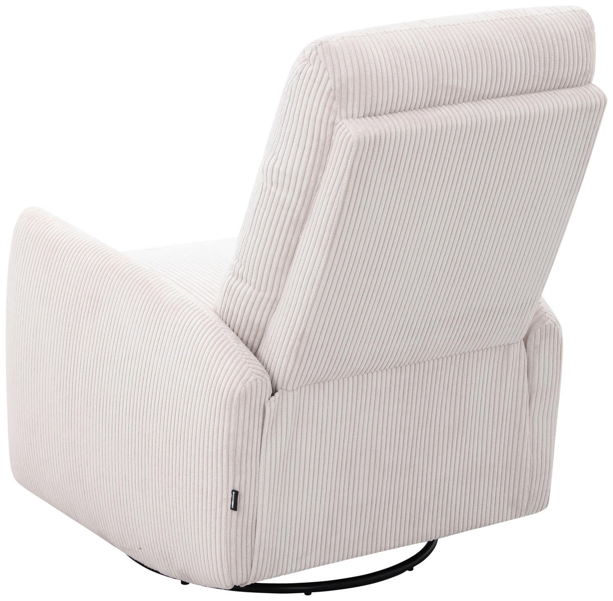 RELAXSESSEL Cord Relaxfunktion    - Beige/Schwarz, Design, Textil/Metall (78/107/95cm) - Carryhome