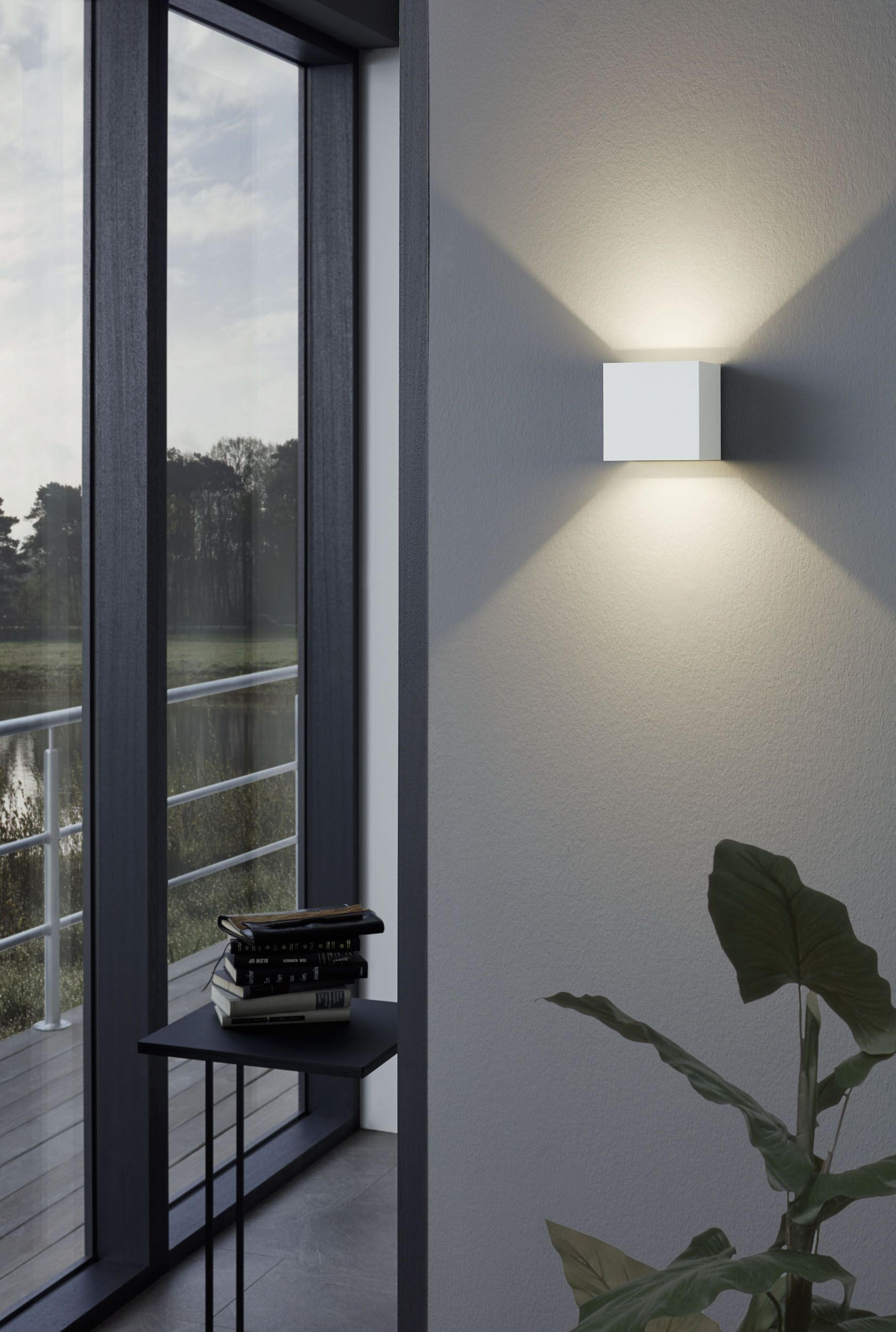 Thumbnail - Eglo AUßENWANDLEUCHTE, Weiß, Metall, 10.5x10.5 cm, Lampen & Leuchten, Außenbeleuchtung, Außenleuchten