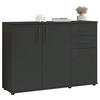 Sideboard Basel BC 1040  in 120/84/35 cm  - Anthrazit/Schwarz, Design, Holzwerkstoff/Kunststoff (120/84/35cm) - Livetastic