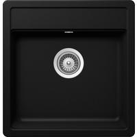 SPÜLE MONO N-100S-A / MONN100SAPUR  - Schwarz, Basics, Stein (49/51cm) - Schock