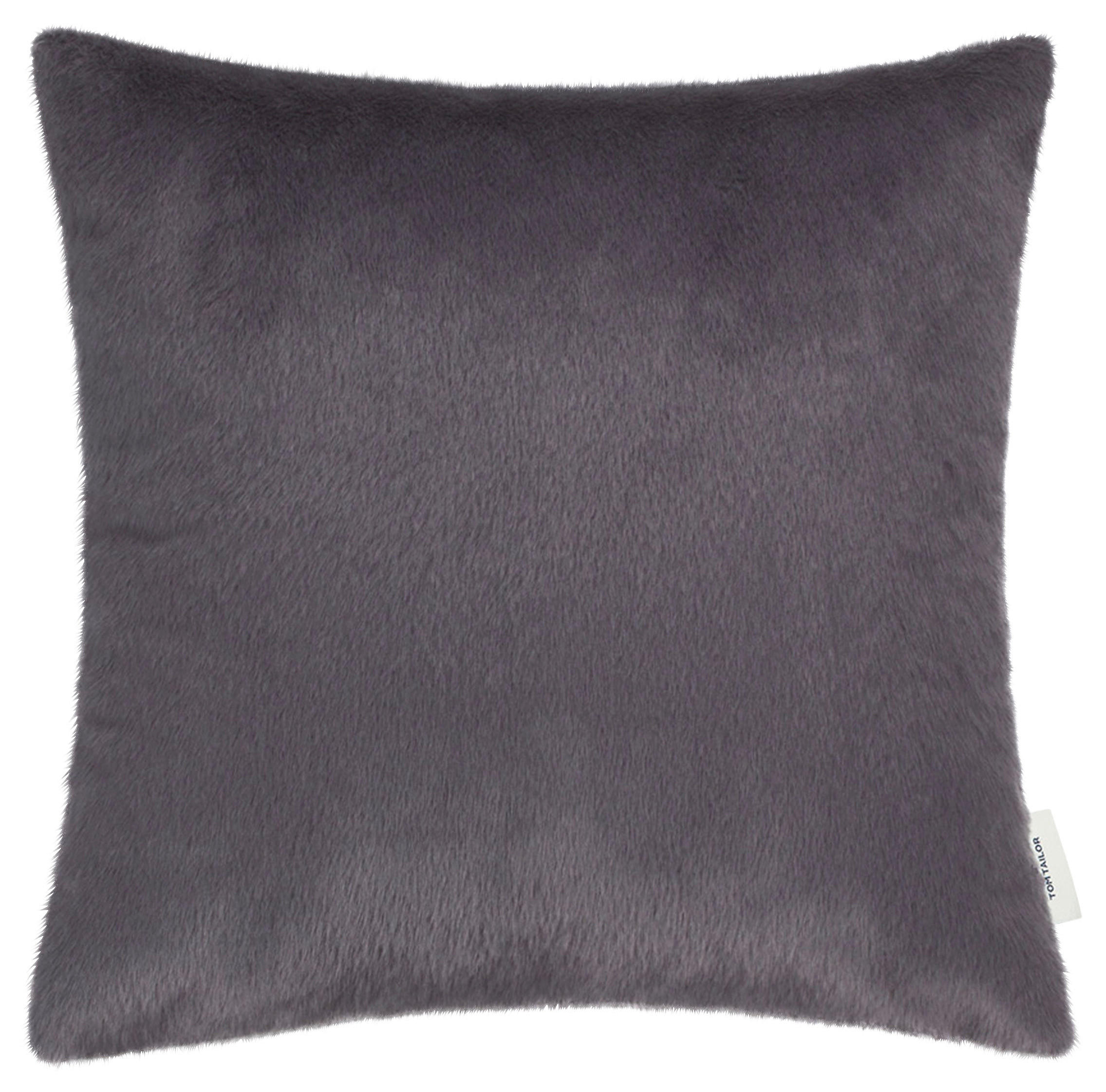 KISSENHÜLLE Natural 45/45 cm  - Dunkelgrau/Anthrazit, KONVENTIONELL, Textil (45/45cm) - Tom Tailor