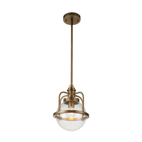 VISEČA SVETILKA  Elstead Triocent      24/37.6 cm      E27 - barve medenine, Design, kovina/steklo (24/37.6cm) - Elstead Lighting