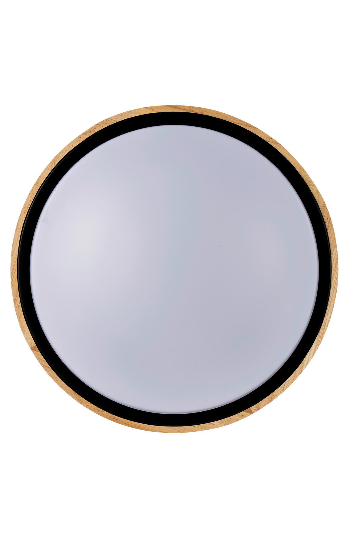 LED PLAFONJERA  - bela/boja jasena, Osnovno, drvo/metal (42cm)