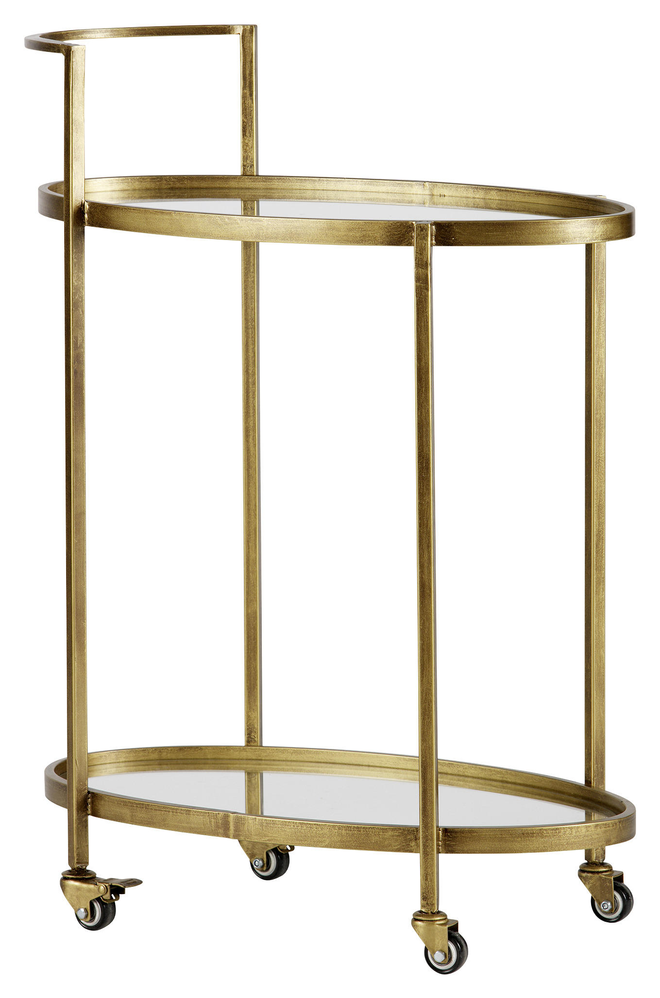 Servierwagen in Messingfarben