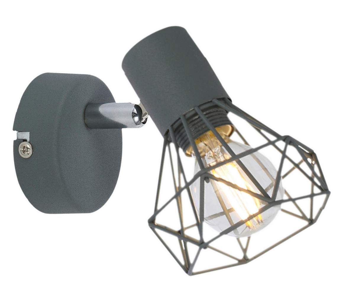 WANDSTRAHLER 15/9/12 cm   - Dunkelgrau, Basics, Metall (15/9/12cm)