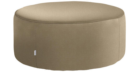 HOCKER in Textil Beige  - Beige, Design, Textil (80/33/80cm) - Belluti