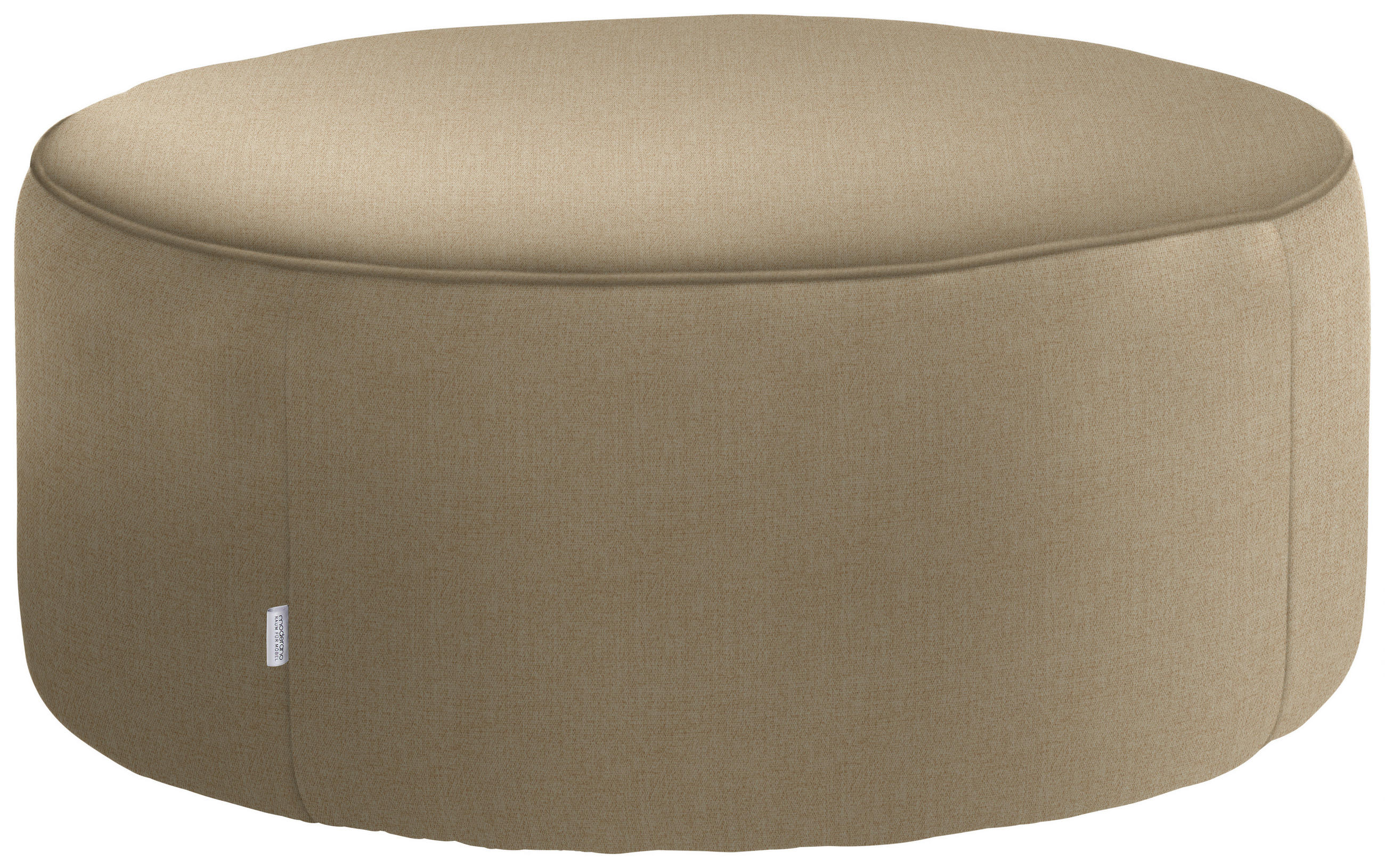 HOCKER in Textil Beige  - Beige, Design, Textil (80/33/80cm) - Belluti