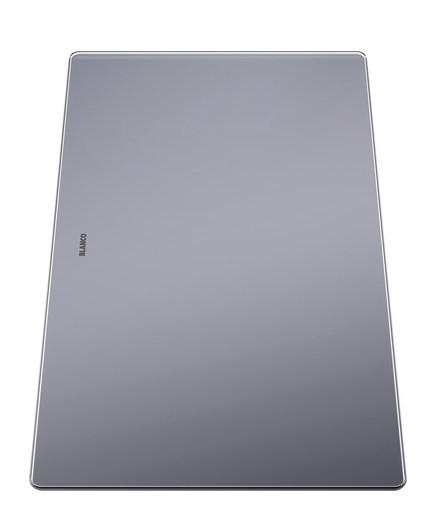 SCHNEIDEBRETT Glas  - Grau, Basics, Glas (43,5/1,7/24cm) - Blanco