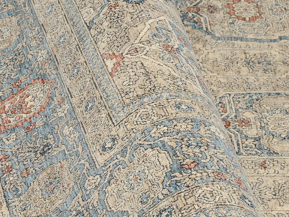 LÄUFER 80/240 cm  - Blau/Grau, Design, Textil (80/240cm) - Cazaris
