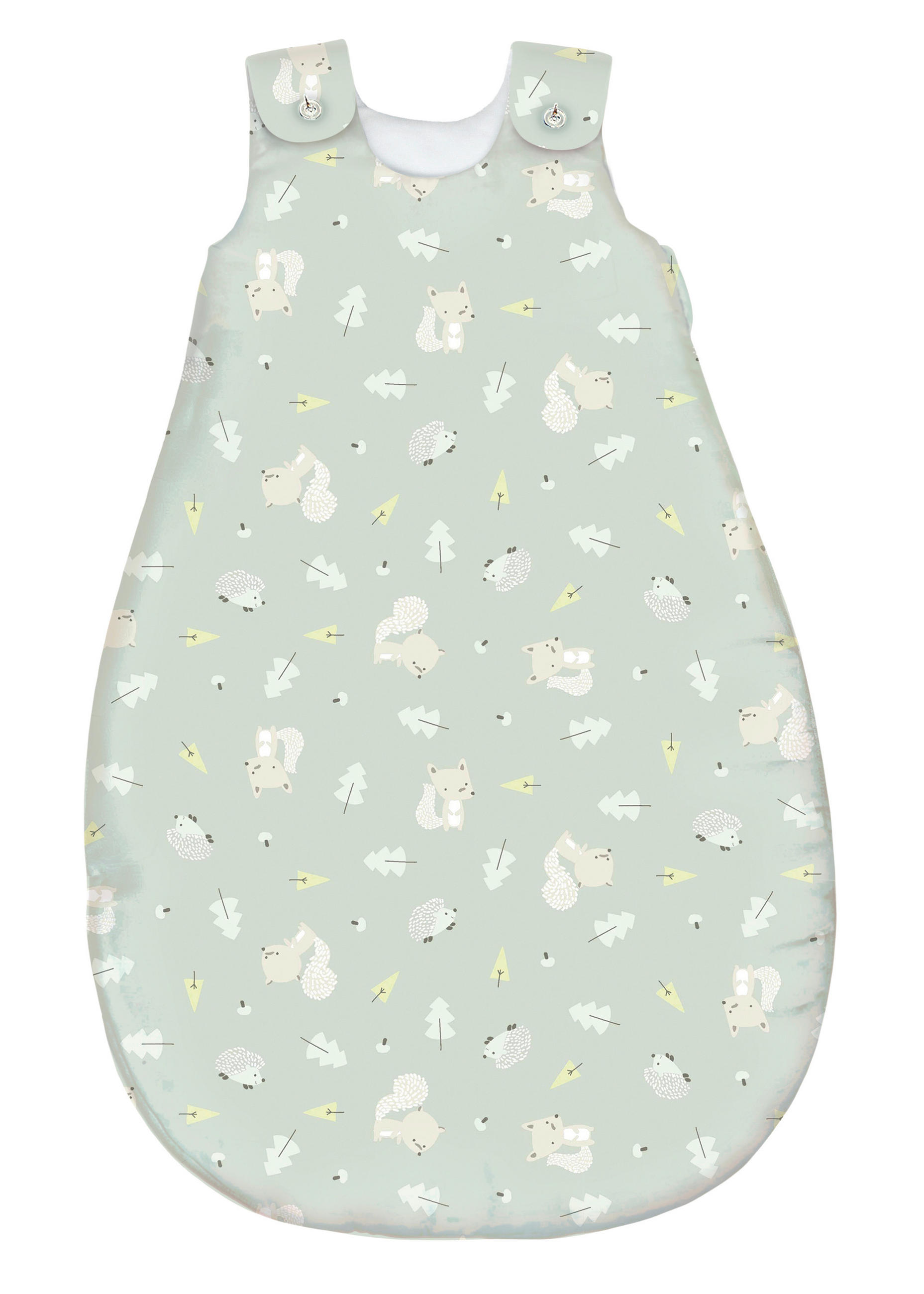 BABYSCHLAFSACKSET Igelchen    68/74   - Weiß/Grün, Basics, Textil (68/74null) - Avelia