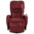 MASSAGESESSEL Lederlook Rot    - Rot/Schwarz, Design, Kunststoff/Textil (80/117/114cm) - Cantus