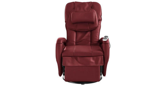 MASSAGESESSEL Lederlook Rot    - Rot/Schwarz, Design, Kunststoff/Textil (80/117/114cm) - Cantus