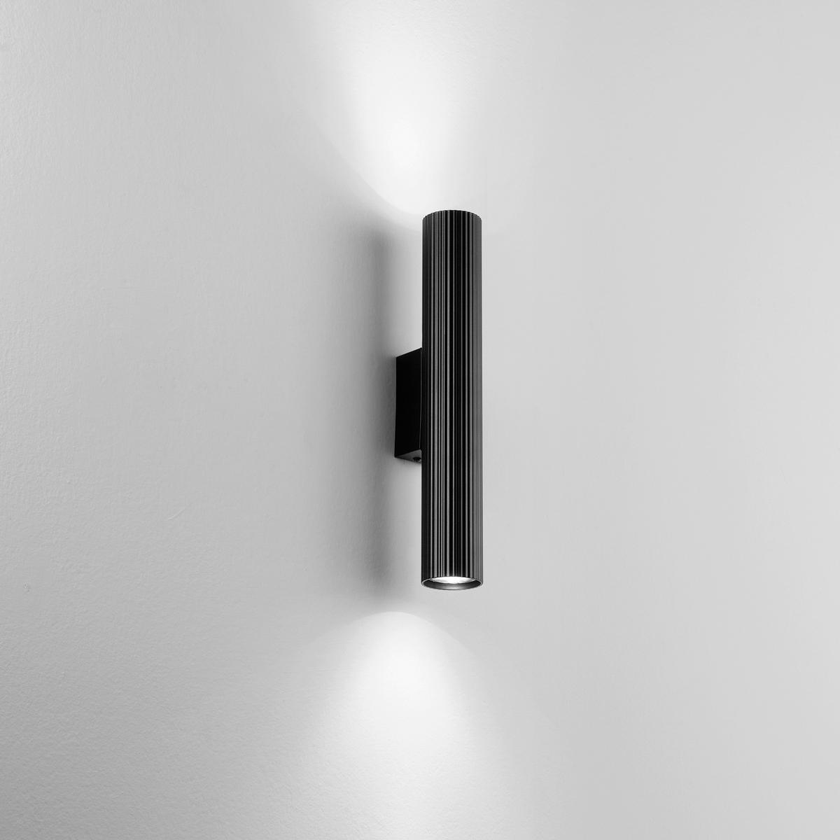 WANDLEUCHTE Luce Ambiente e Design 5,6/35 cm   - Schwarz, Design, Metall (5,6/35cm)